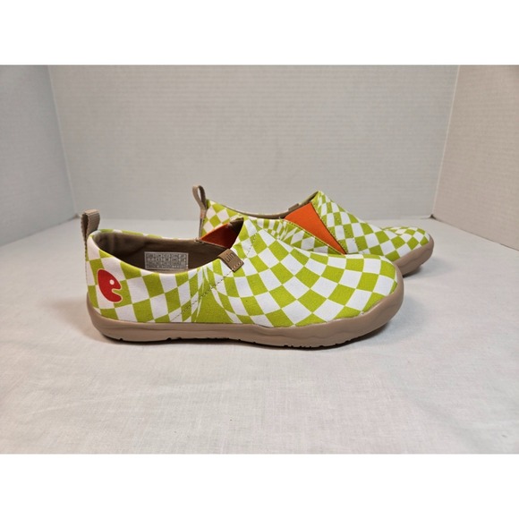 UIN Slip On Shoes Women 7 "Paradox" Canvas Comfortable Slip-ons Spain Toledo - Picture 1 of 9